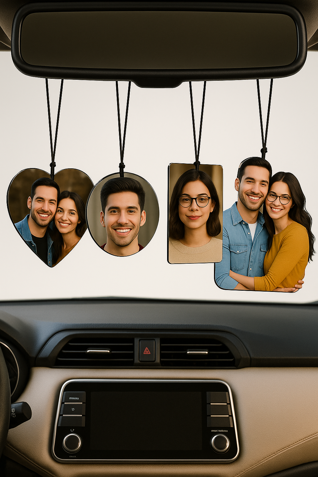 Car front mirror hanging