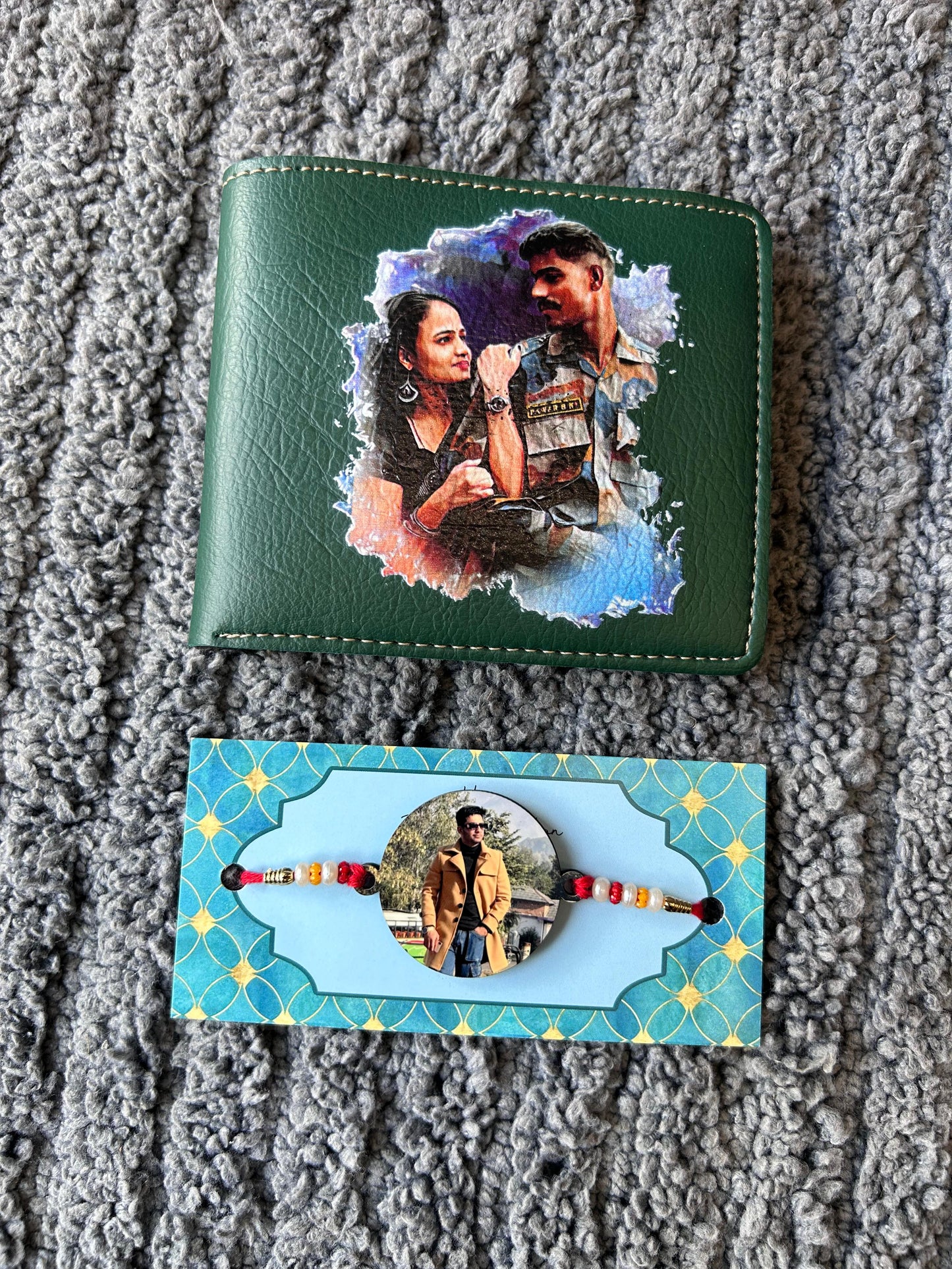 NEXON Artistic Photo printed Wallet and Photo Rahki combo