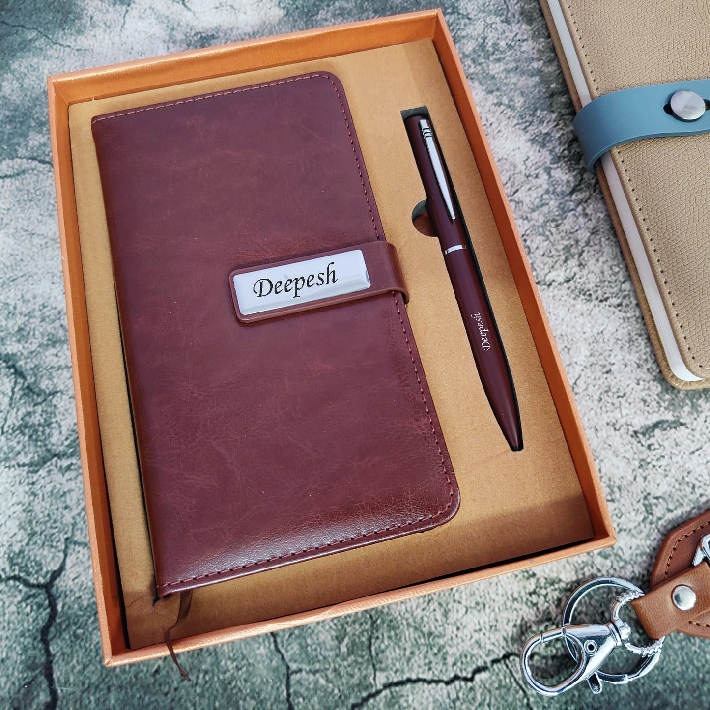 Magnetic Lock Diary With Pen Set