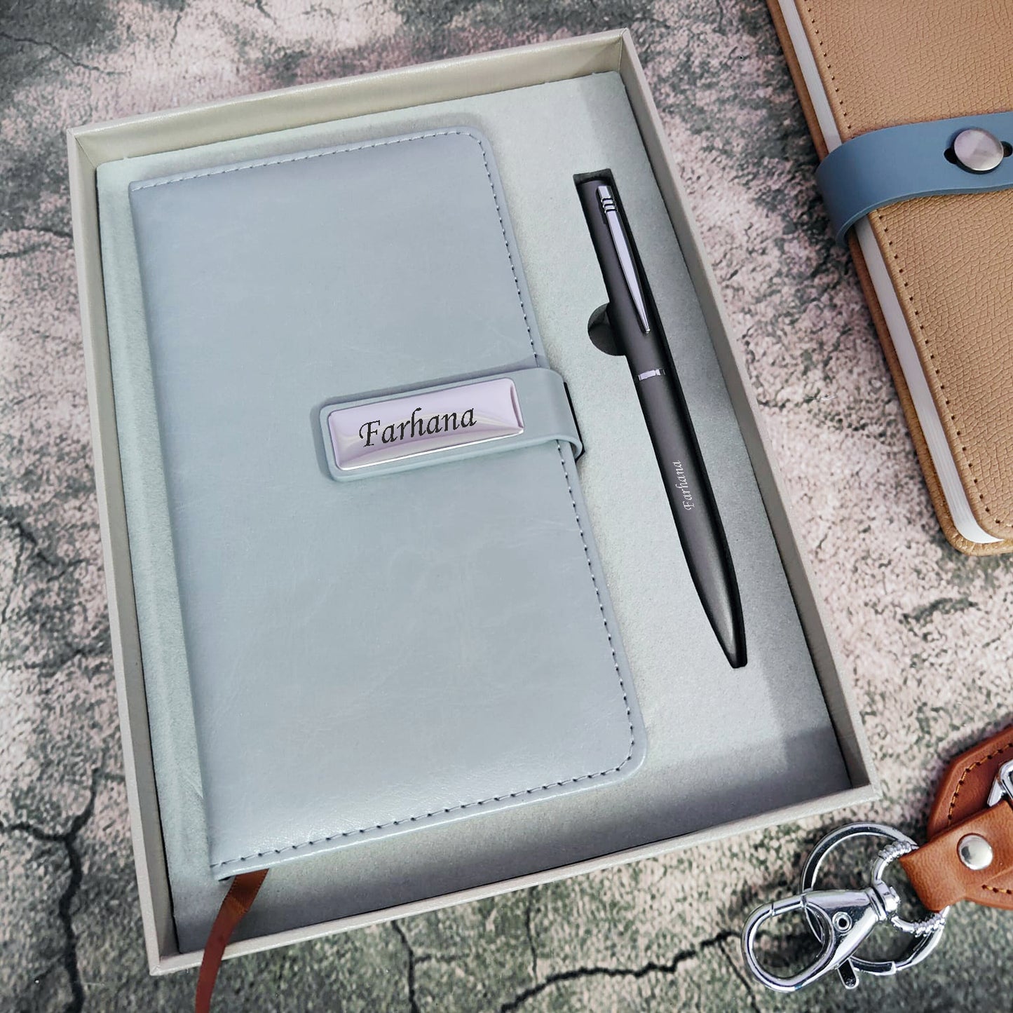 Magnetic Lock Diary With Pen Set