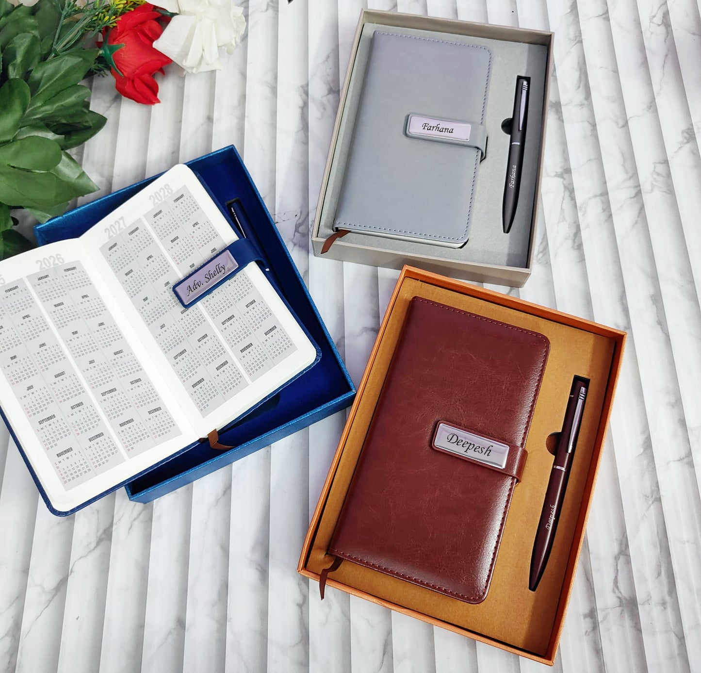 Magnetic Lock Diary With Pen Set