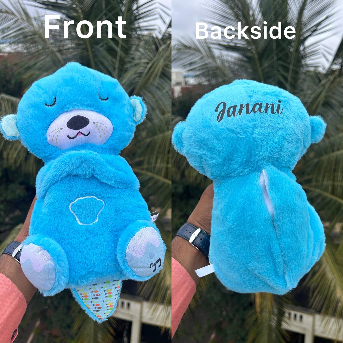 Customised Breathing Sleepy Teddy with name
