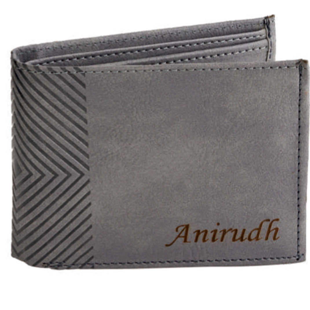 Customised Name Engraved Mens Wallet