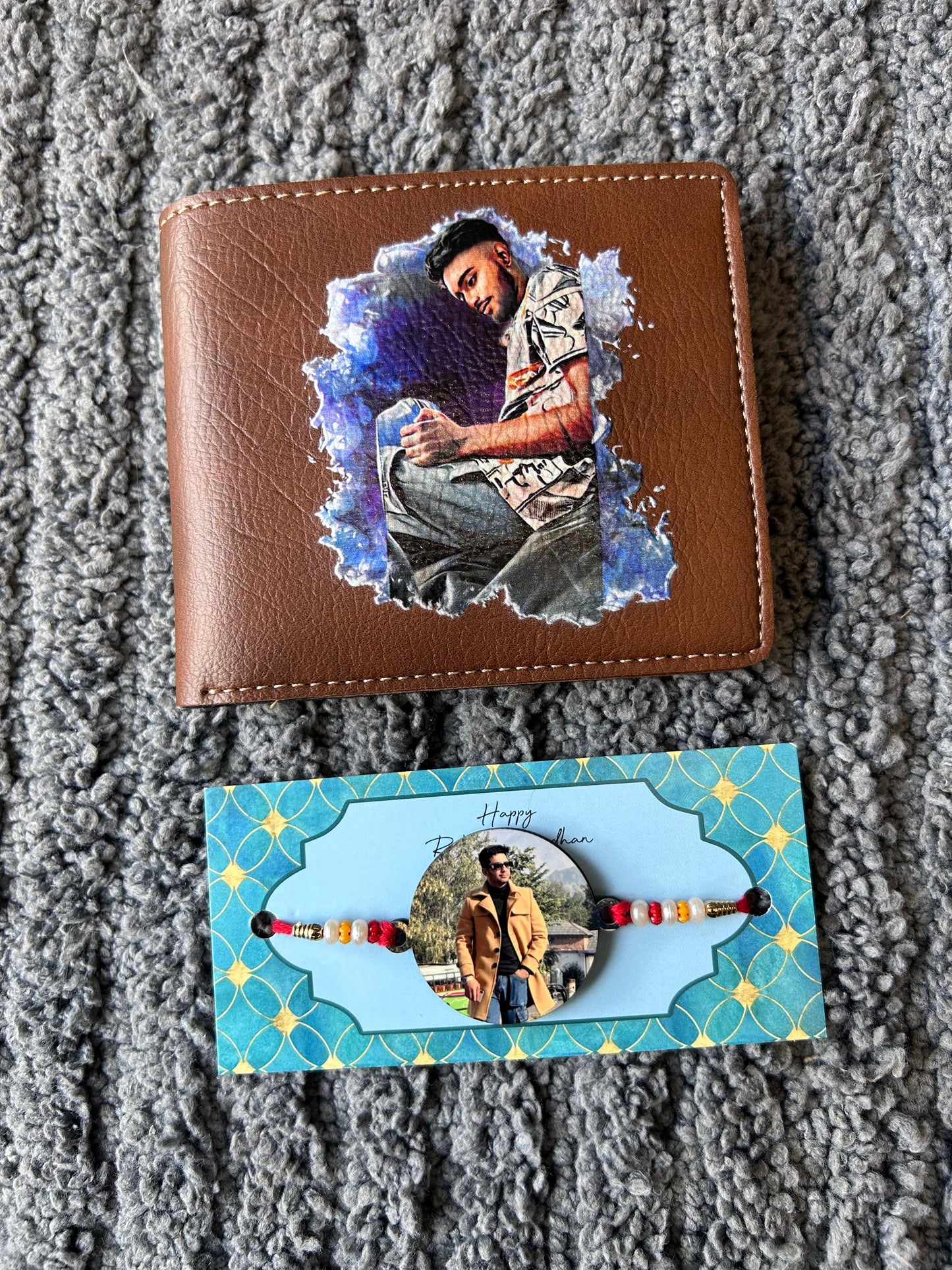 NEXON Artistic Photo printed Wallet and Photo Rahki combo