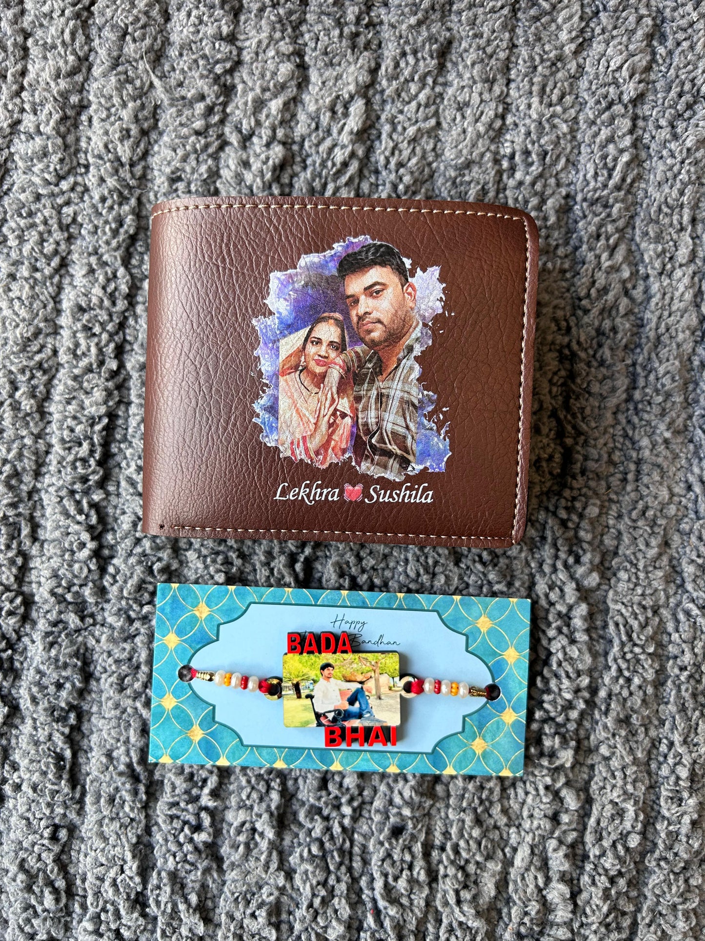 NEXON Artistic Photo printed Wallet and Photo Rahki combo