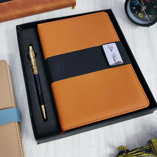 Magnetic net Diary + Pen Combo