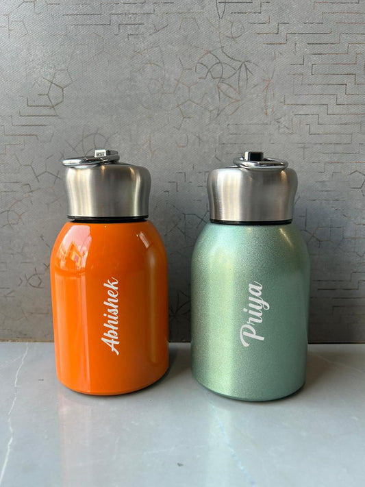 The Bell-Shape Travel Flask with Custom Personalisation