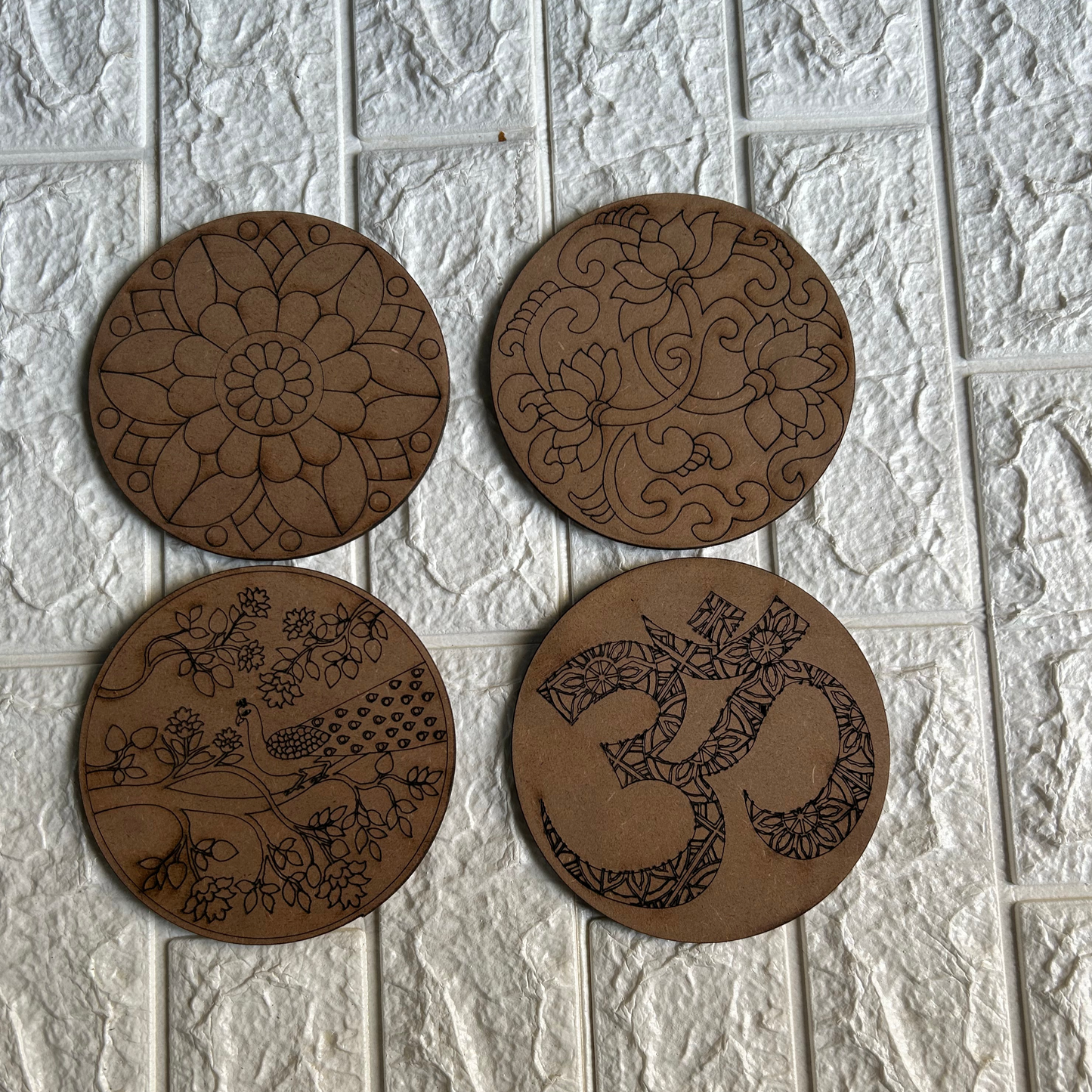 DIY pre-marked MDF cutout - Set of 4