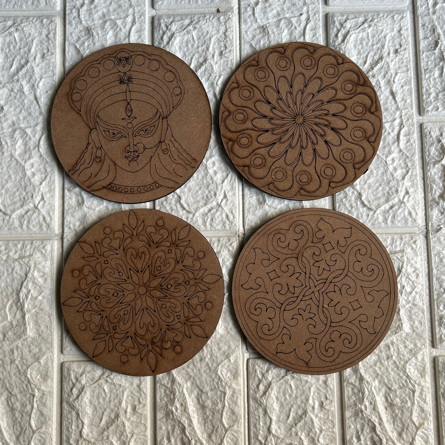 DIY pre-marked MDF cutout - Set of 4