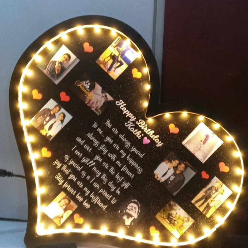 Customised Heart Frame with light