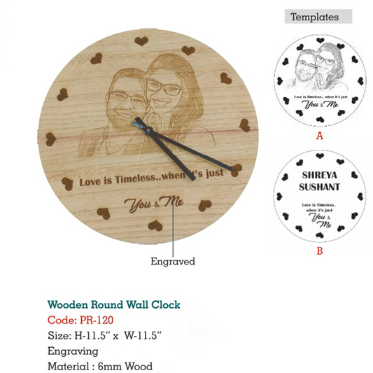 Wooden Wall Clock